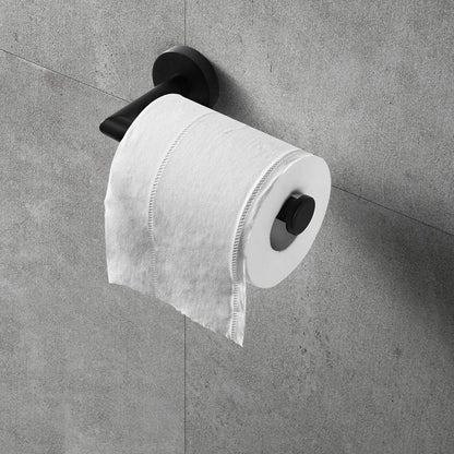 Toilettenpapierhalter Edelstahl Schwarz matt Badezimmer Küche WC HITSLAM