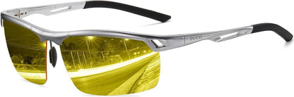 Nachtsicht Brille polarisierte Gelb Objektiv Auto Fahren Blendschutz