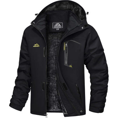 Herren Winterjacke wasserdicht & winddicht mit Fleece-Futter