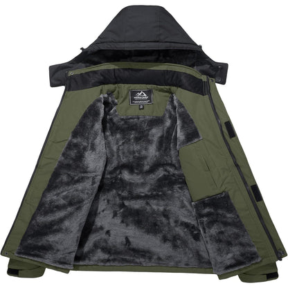 Herren Winter Skijacke Fleece Softshelljacke Wasserdicht