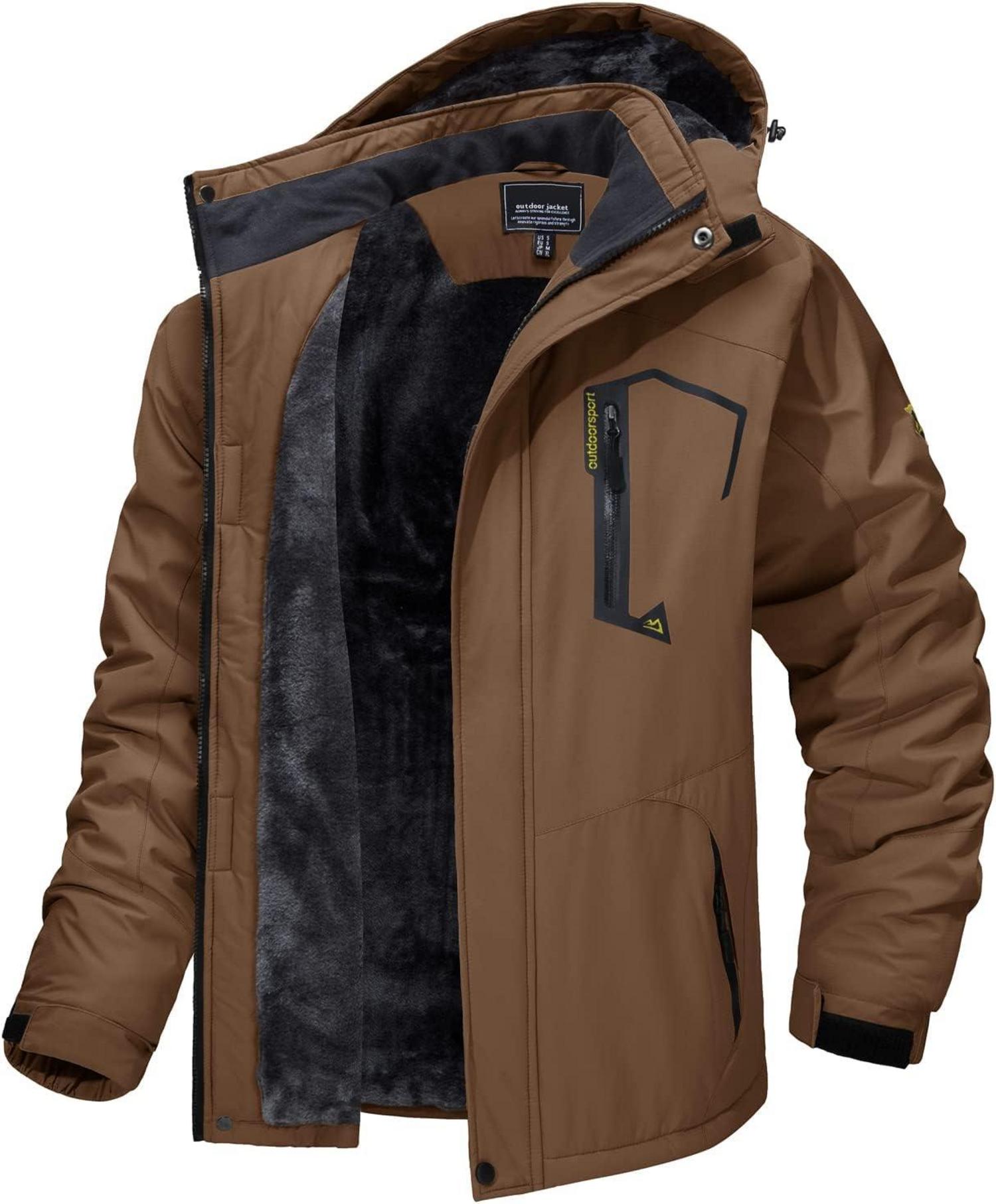 Winter Skijacke Herren Fleece Softshelljacke Wasserdicht