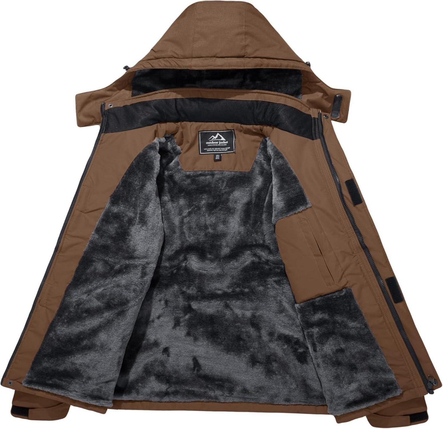 Herren Winter Skijacke Fleece Gefüttert Softshelljacke