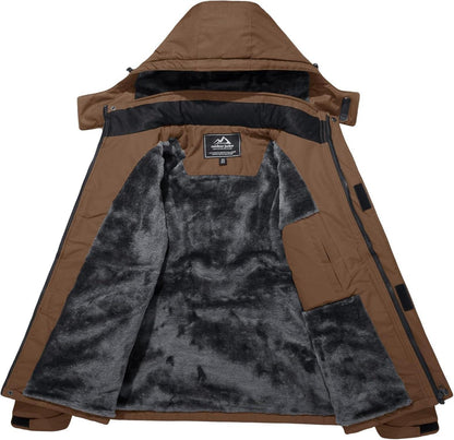Herren Winter Skijacke Fleece Gefüttert Softshelljacke