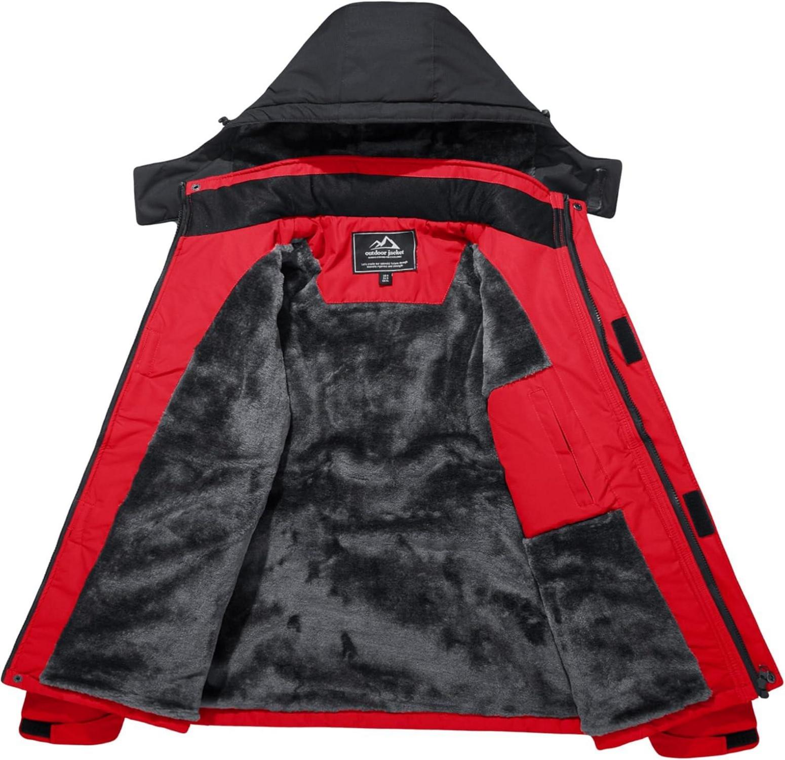 Herren Winter Skijacke Fleece Softshelljacke Wasserdicht