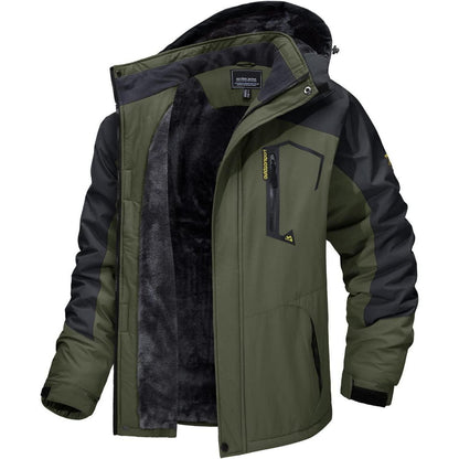 Herren Winter Skijacke Fleece Gefüttert Outdoor Wasserdicht