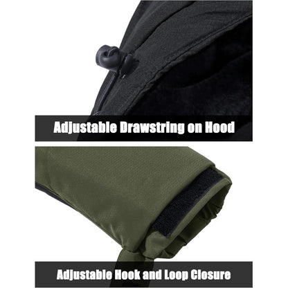 Herren Winter Skijacke Fleece Gefüttert Outdoor Wasserdicht