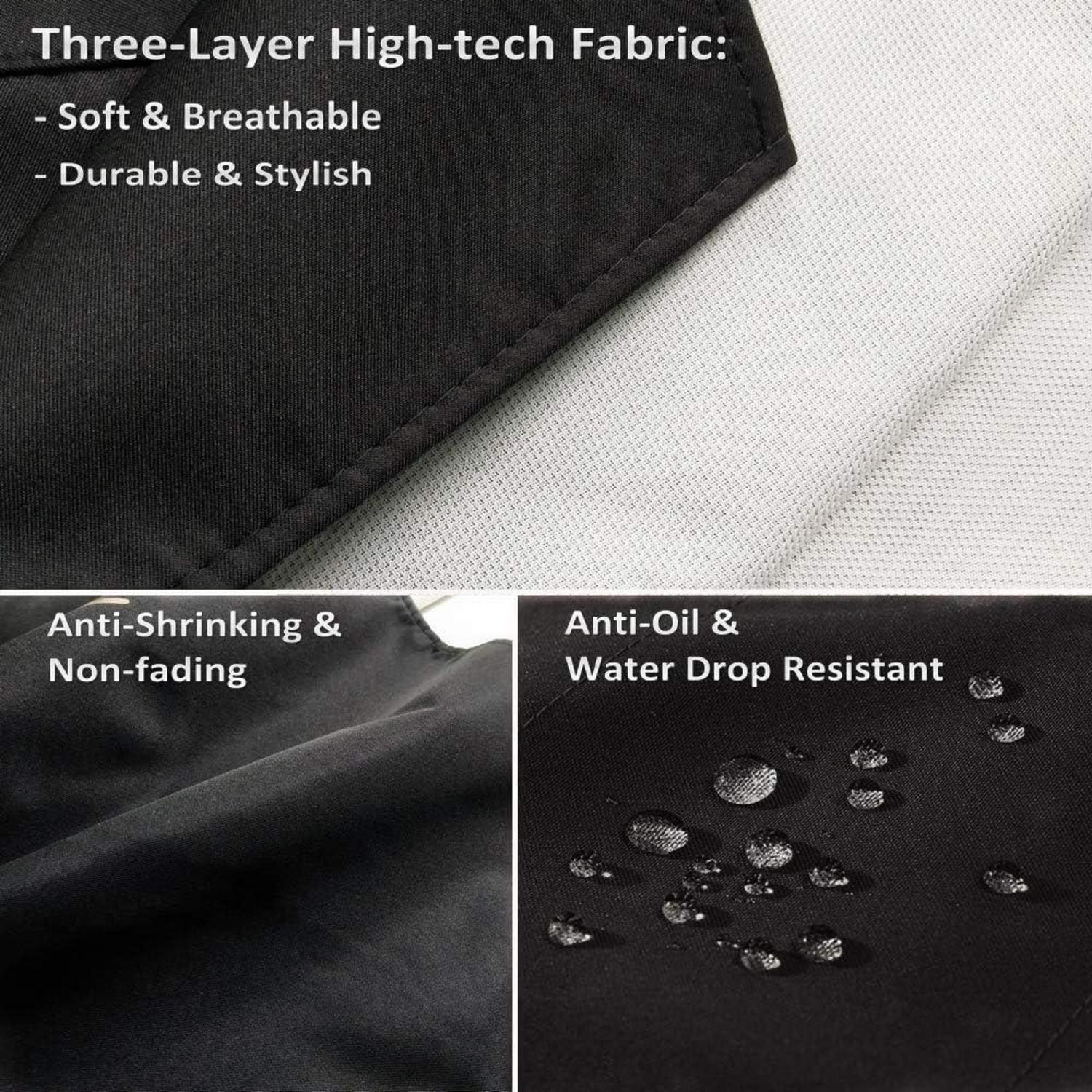 2er Pack Wasserdichte Küchenschürze mit Taschen