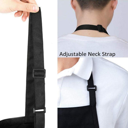 Schürze 2er Set Wasserdicht mit Taschen und verstellbarem Schultergurt