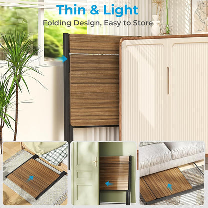 Klappbarer Schreibtisch Regal Braun 75x52x70cm Platzsparend Keine Montage