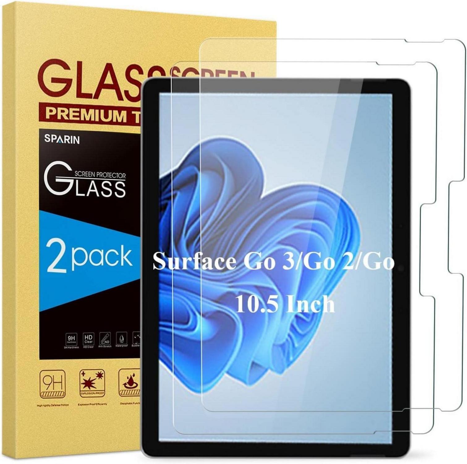 Displayschutz Microsoft Surface Go 2 3 4, 2er Set
