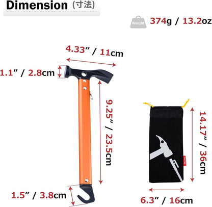 Ultraleichter Campinghammer mit