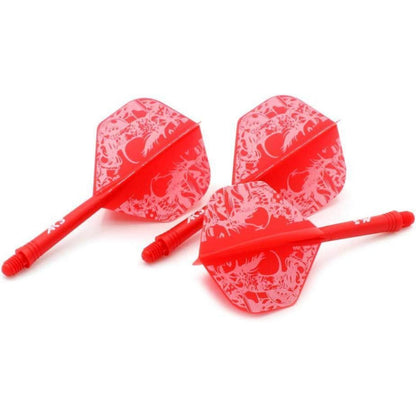 Personalisierte Dart Schäfte & Flights Set – Rote Schönheit