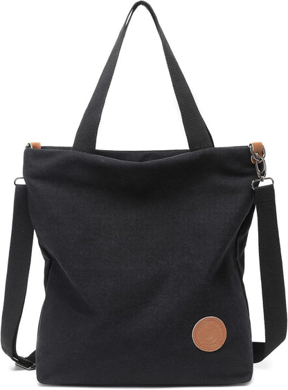 Damen Canvas Handtasche Schultertasche Multifunktionale Strandtasche