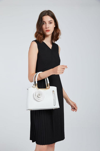 Stilvolle Miss Lulu Handtasche Blumen Henkeltasche Umhängetasche