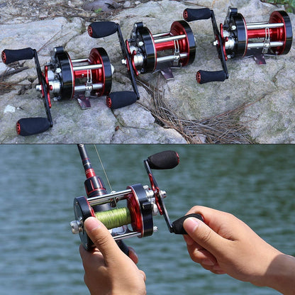 Angelrolle Warrior Baitcast konventionell verstärkter Metallkörper