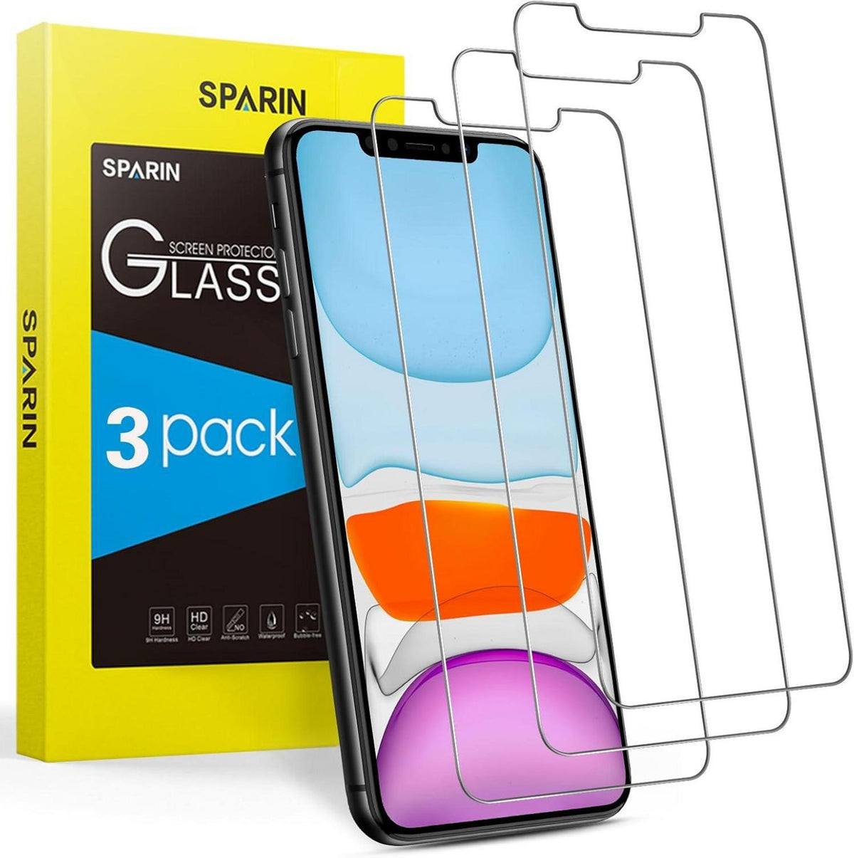 Panzer Schutz Glas für iPhone 11 12 XR Pro Displayschutzfolie 3 Stück