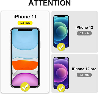 Displayschutzfolie iPhone 11 XR 12 12 Pro Panzerglas 9H 3