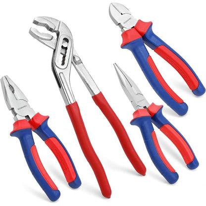 WORKPRO Zangen Set 4tlg. Kombizange Spitzzange