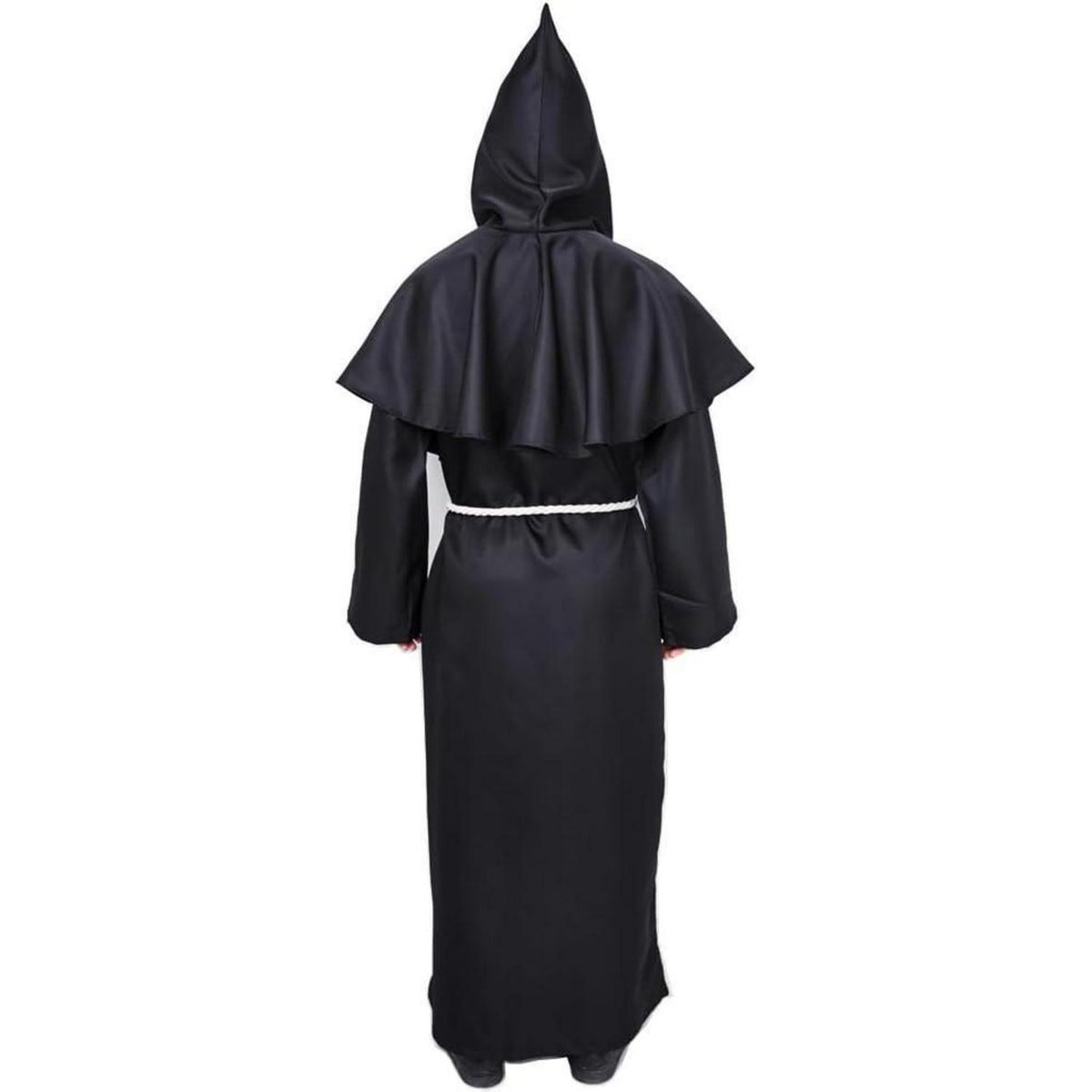 Mönch Robe Kostüm mit Kapuze - 3-teilig für Halloween & Motto