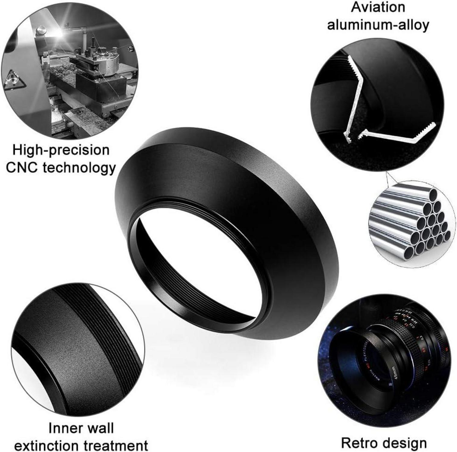 62mm Weitwinkel Gegenlichtblende mit Objektivdeckel und