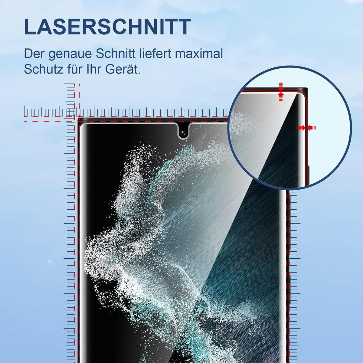 Schutzfolie Samsung Galaxy S22 Ultra 3 Stück HD Displayfolie