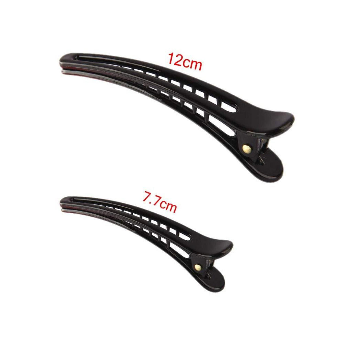 10x Profi Hair Styling Kamm Friseur Set + 4x Haarklammern Schwarz