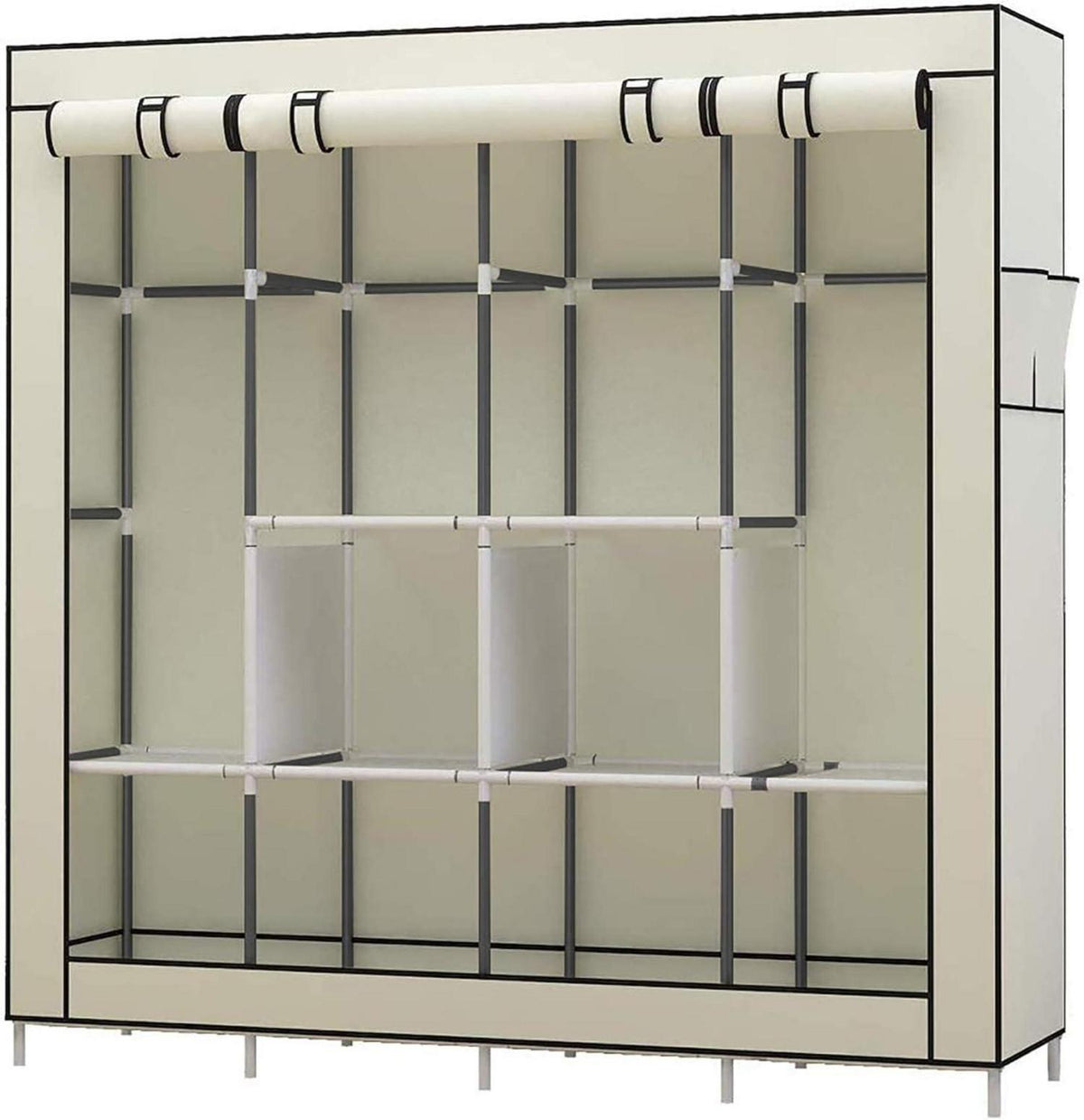 UDEAR Faltschrank Stoffschrank mit wasserdichtem Cover