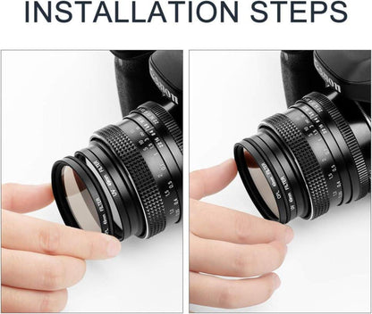 58mm Filter Kit UV CPL Set mit Objektivdeckel für Kamera