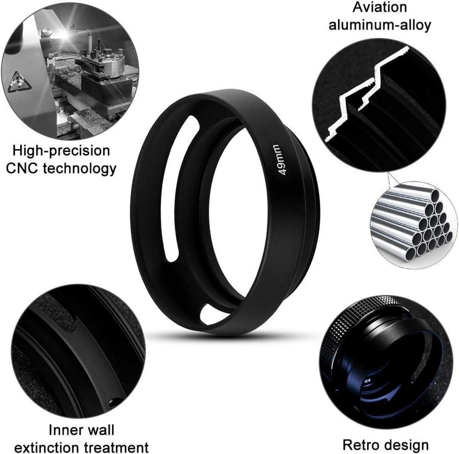 46mm Metall Gegenlichtblende Streulichtblende mit