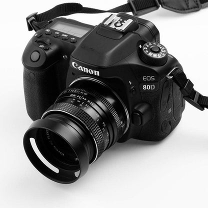46mm Hohl Gegenlichtblende Metall Sonnenblende für Canon Nikon Sony