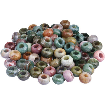 20 Stück Natürliche Indischer Achat Runde Perlen 14x8mm