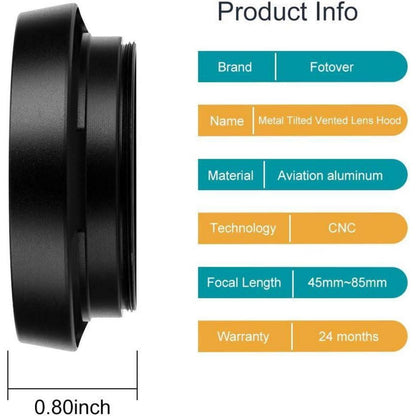 55mm Universal Metall Sonnenblende für DSLR Kamera