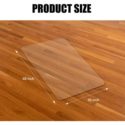 Transparente Stuhlmatte 75x120 cm für Harte Böden Büro