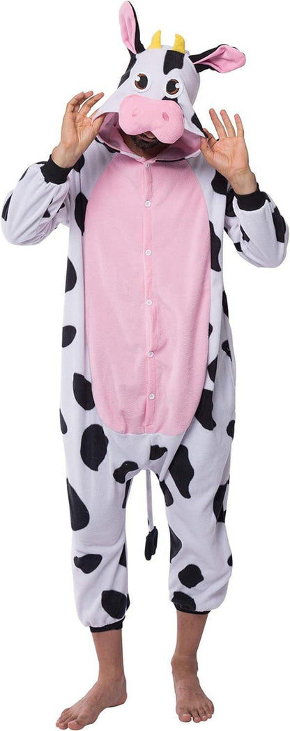 Plüsch Kuh Tier Kostüm Halloween Overall XL Multicolor