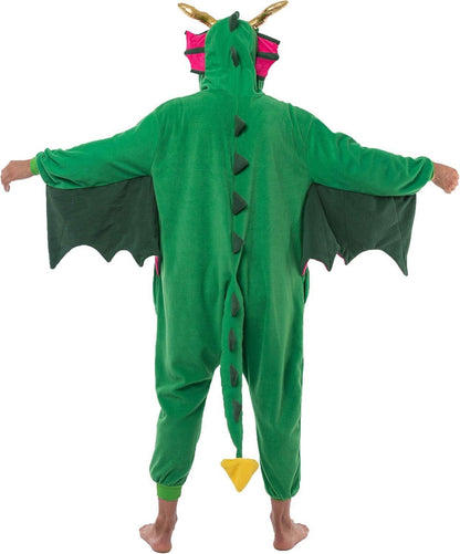 Drache Pyjama Erwachsene Halloween Kostüm Cosplay S-XL Grün