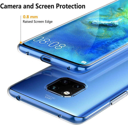 Peakally Huawei Mate 20 Pro Hülle - Transparente TPU Schutzhülle Klare Handyhülle - Kratzfest Anti Slip Dünn