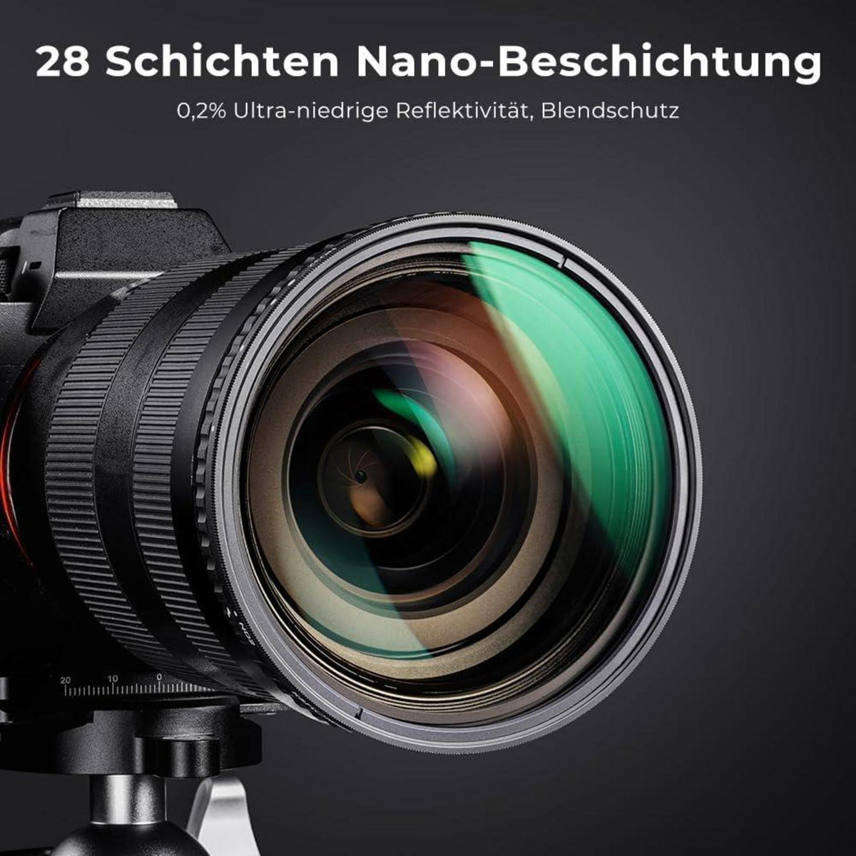 Variabler ND Filter 52mm ND2-32 (1-5 Blendenstufen) für Fotografie