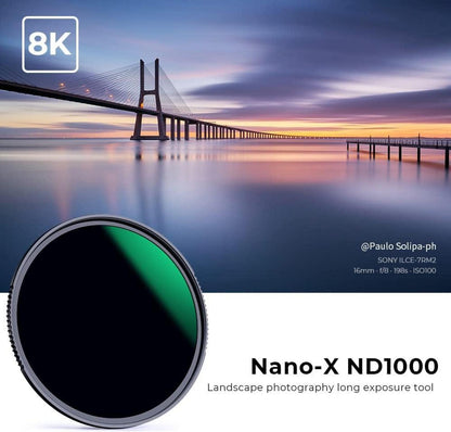 82mm ND1000 Graufilter ND Filter Neutral Slim 10 Stop