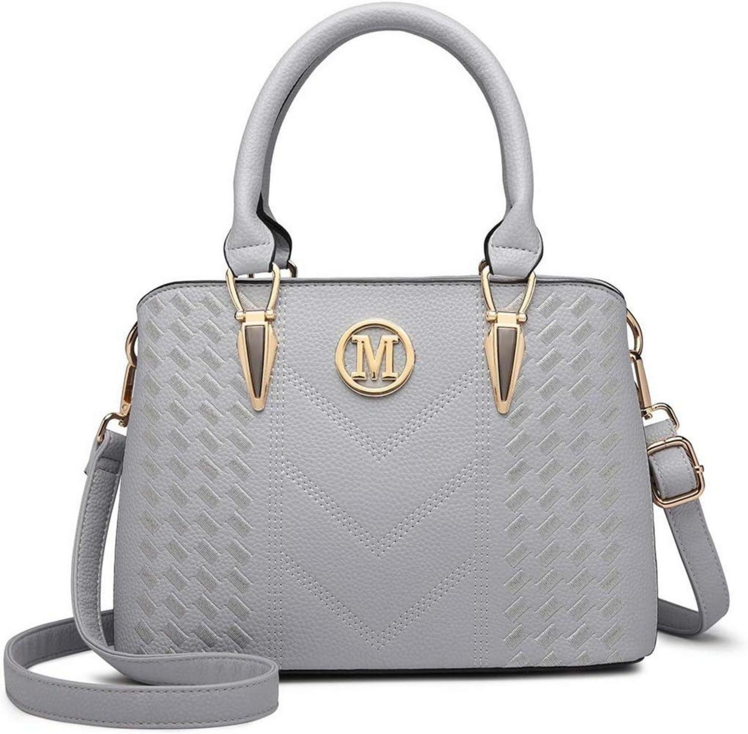 Handtasche Damen Exquisitem Mittelgroß Lychee Muster Hochwertigem