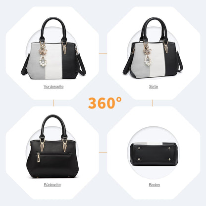 Elegante Multicolor Henkeltasche für