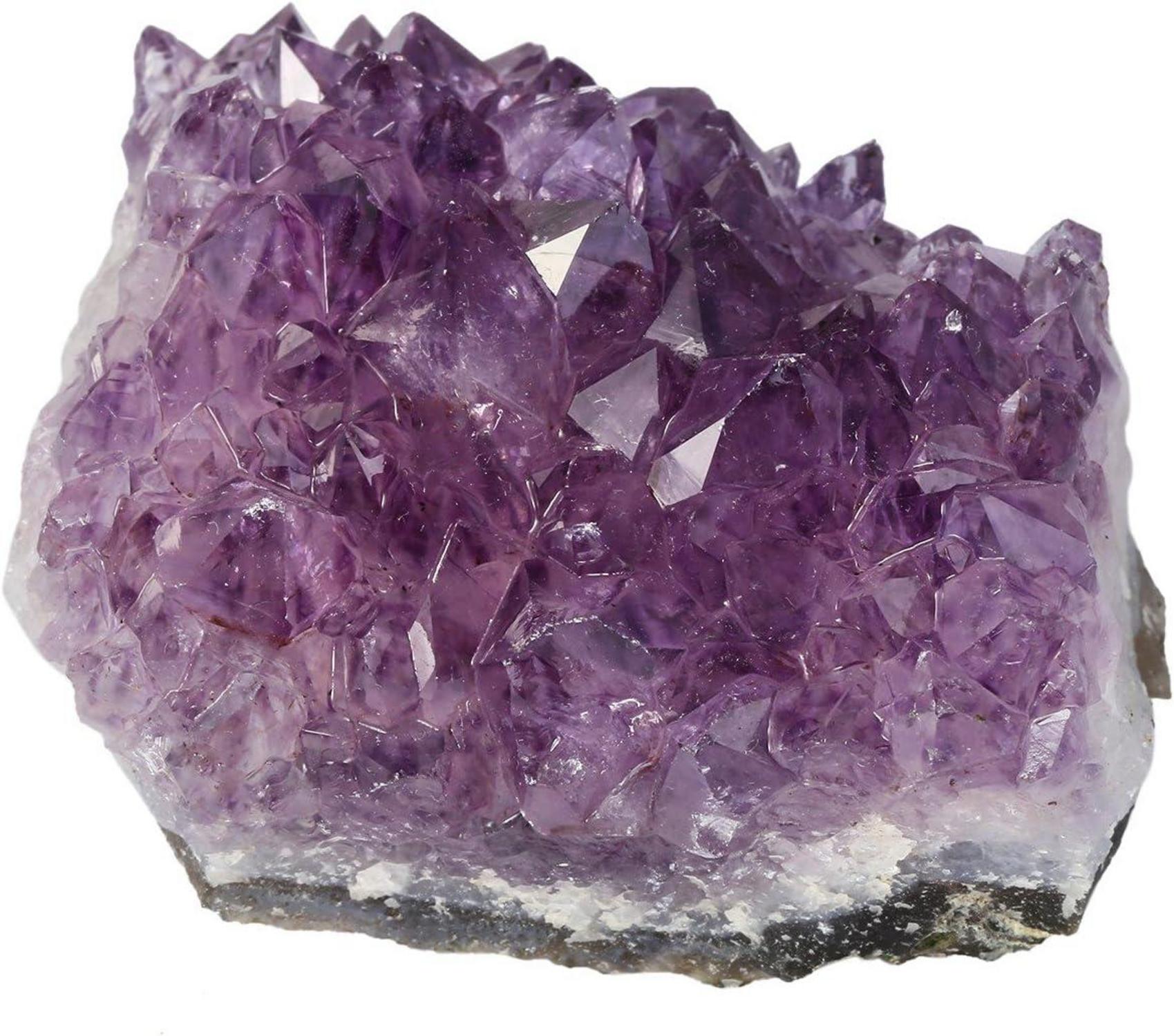 Natürlicher Amethyst Kristall Druse Deko Steine 300-400g