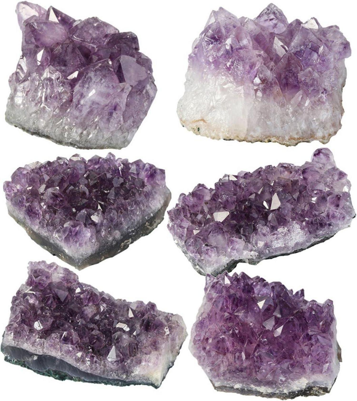 Amethyst Drusensegment Naturstein Deko 300-400g 8,5x5x2,5cm
