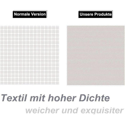 Bettwäsche Baumwolle 135x200 Grau Gestreift Reißverschluss