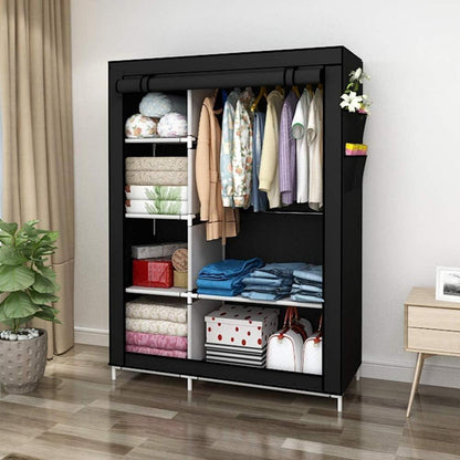 UDEAR Faltschrank Kleiderschrank Wäscheschrank Canvas