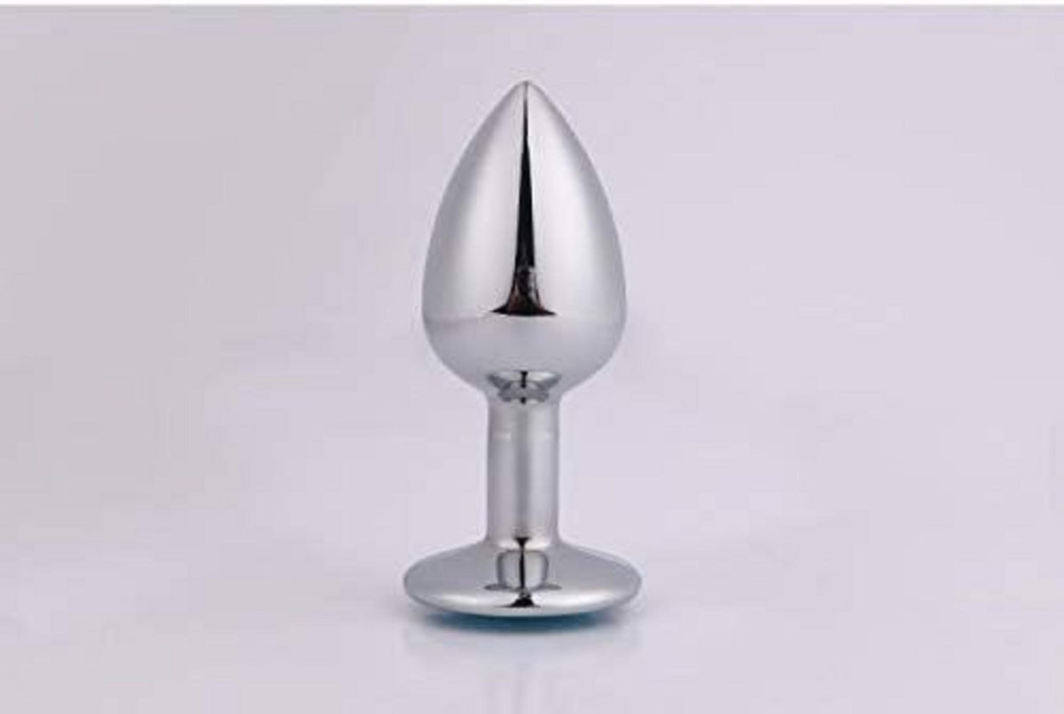 Metall Anal Butt Plug Set Klein 28mm Größe Lila für Frauen Männer