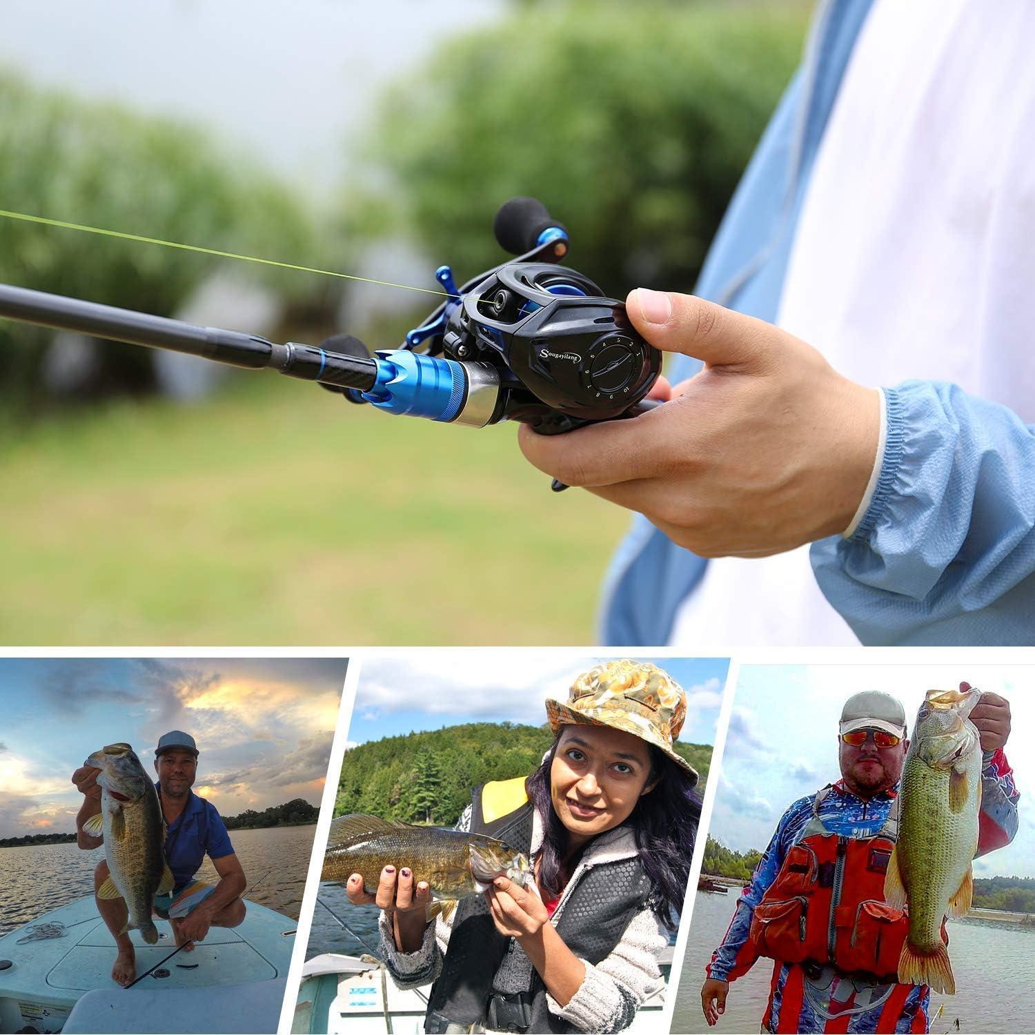 24-Tonnen-Angelruten Baitcastingrolle 7.0:1 Reise 1.8M Rute