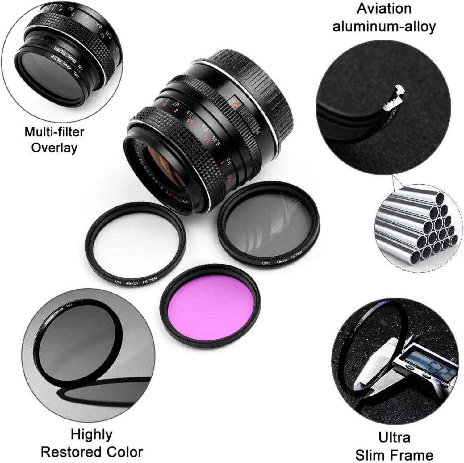 67mm Fotover Universal UV CPL FLD Filter-Set mit