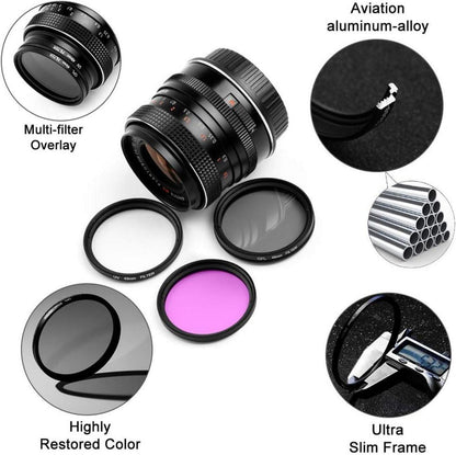 67mm Fotover Universal UV CPL FLD Filter-Set mit