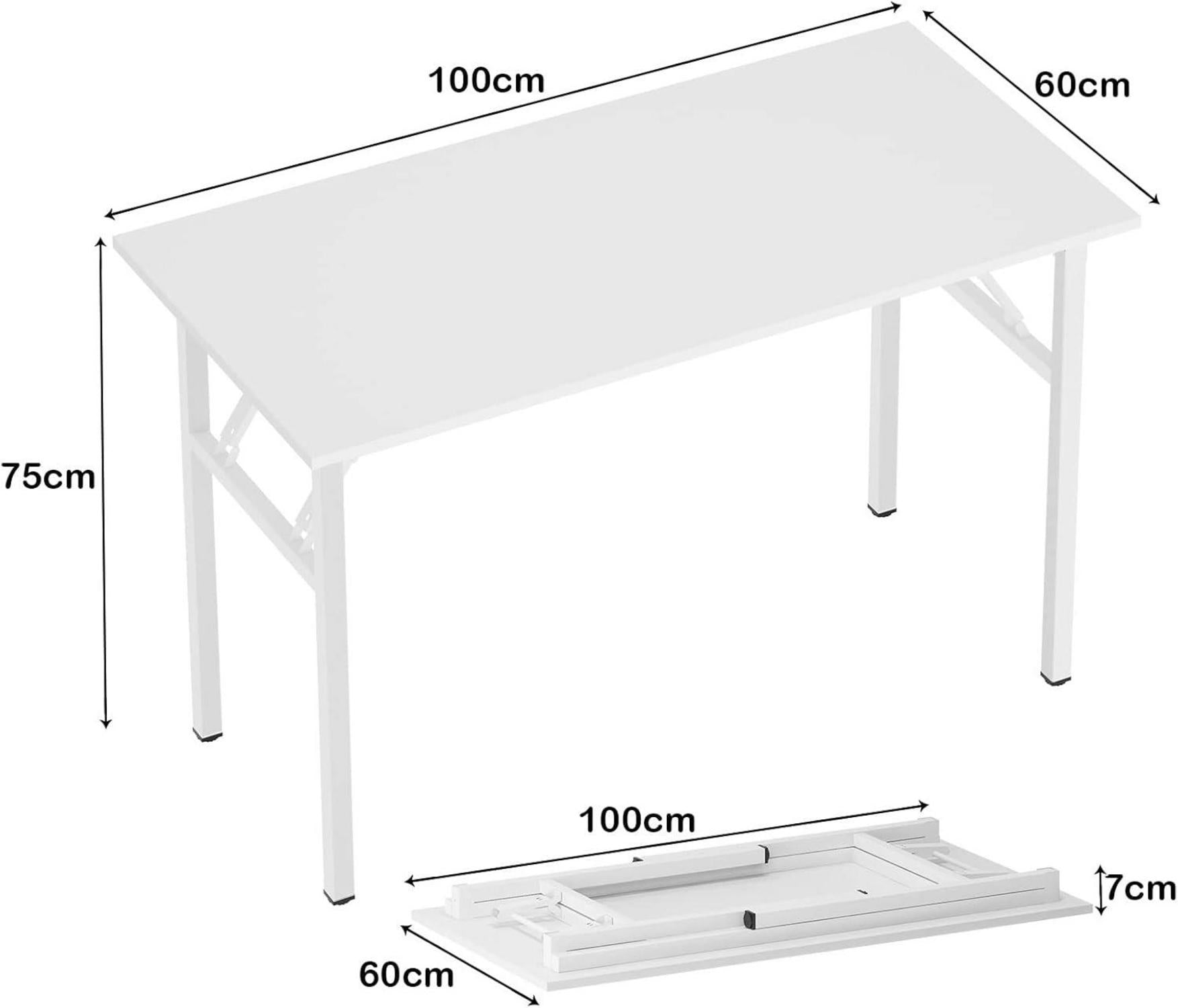 Klapptisch Computertisch 100x60cm Büro Schreibtisch