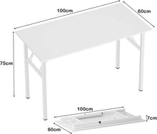 Klapptisch Computertisch 100x60cm Büro Schreibtisch